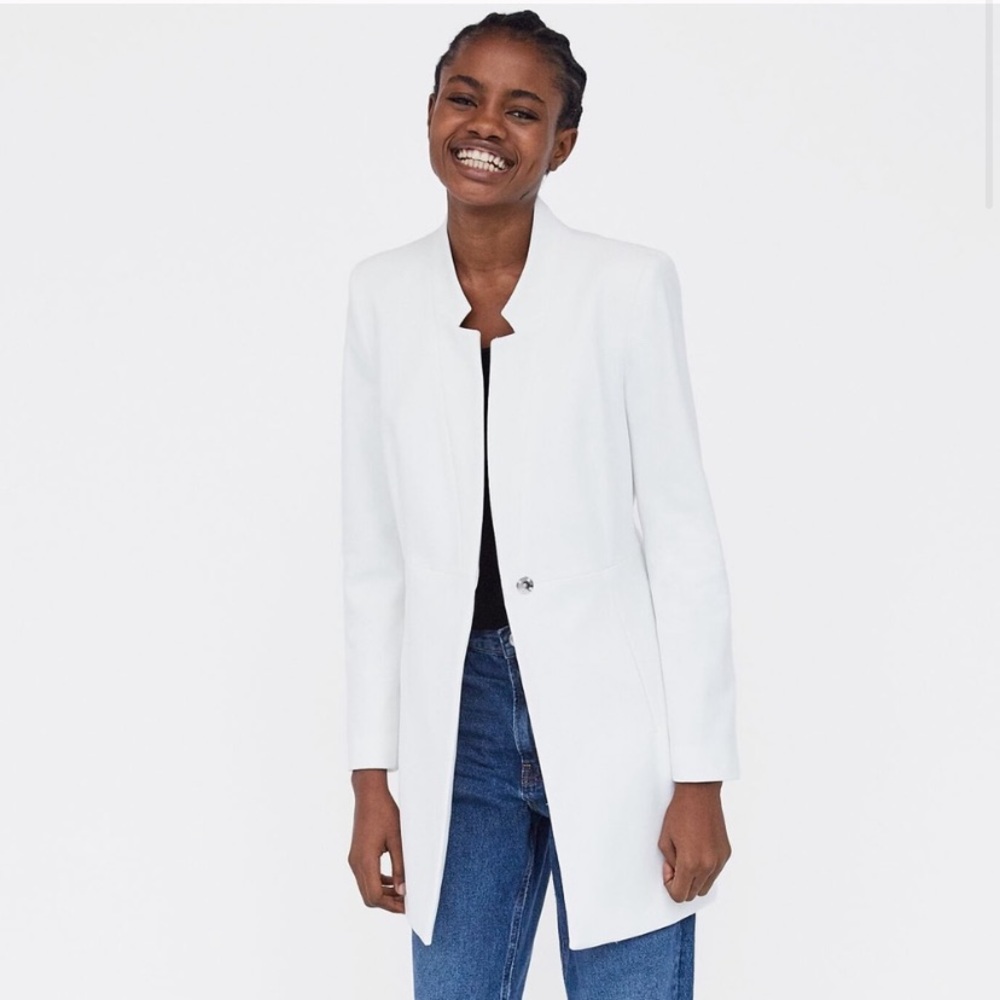 Zara Inverted Collar Frock Coat